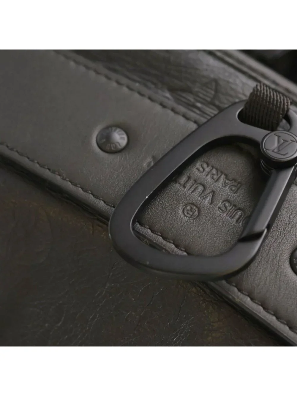 Louis Vuitton Monogram Shadow Discovery Backpack Black Leather